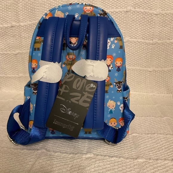 DISNEY Frozen Chibi Character Mini AOP LOUNGEFLY Backpack NWT main image 5